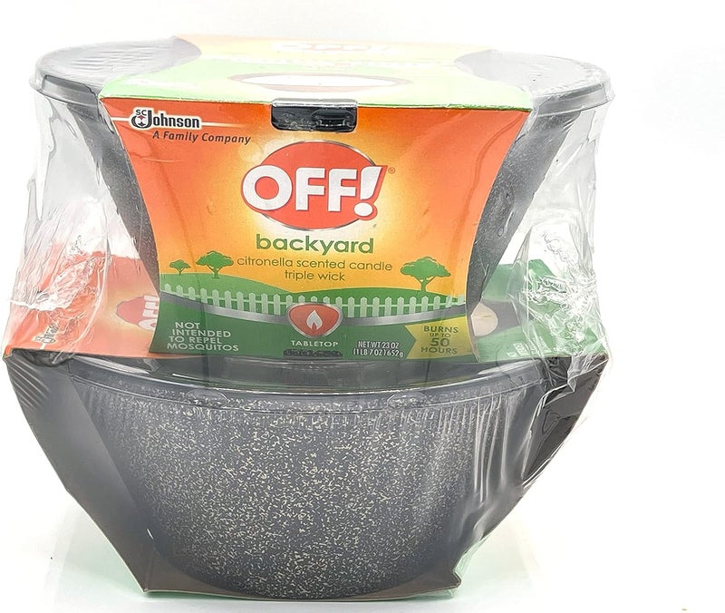 OFF! 2 Pk Citronella 3 Wick Candles - Image 2